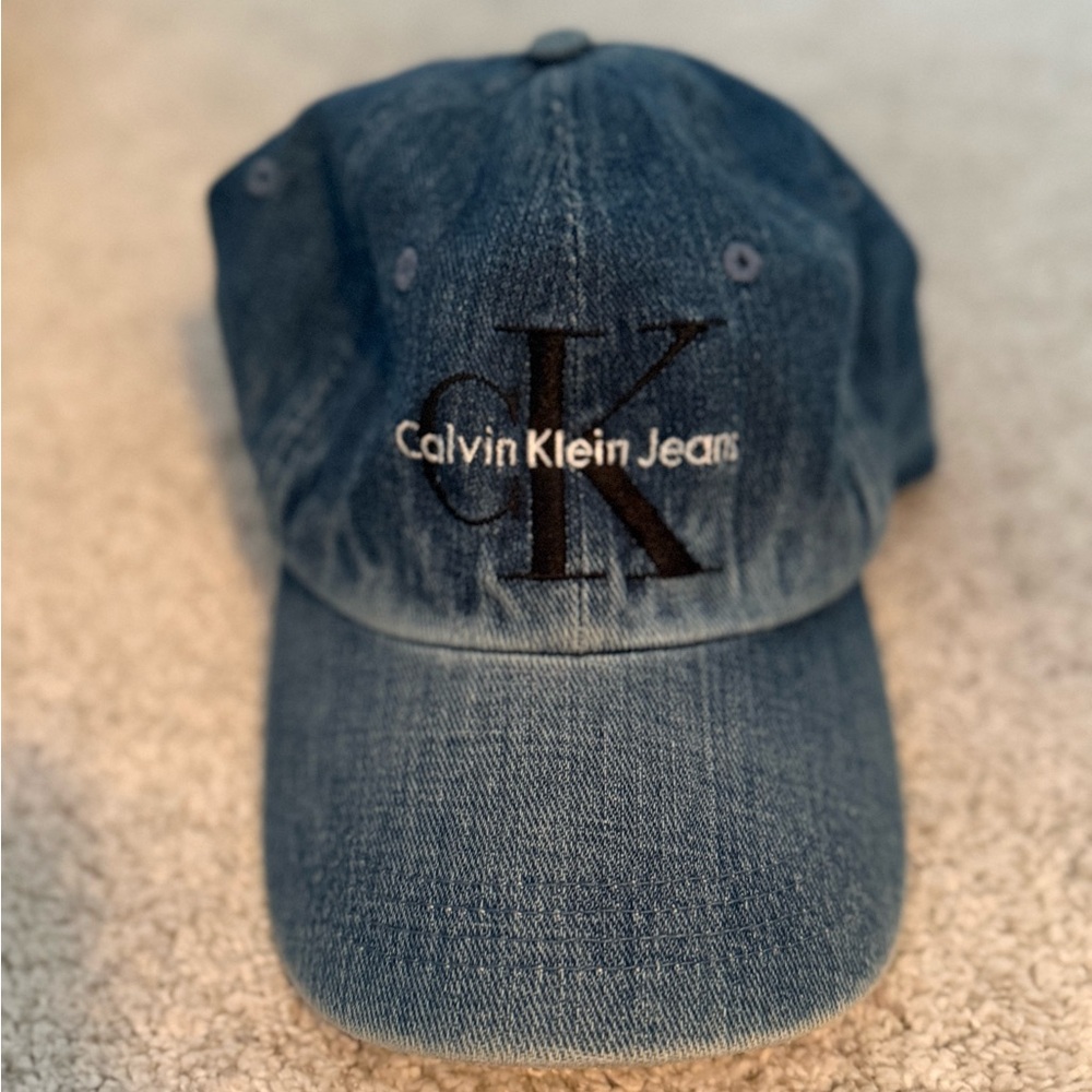 Calvin Klein Jeans Blue Denim Cap